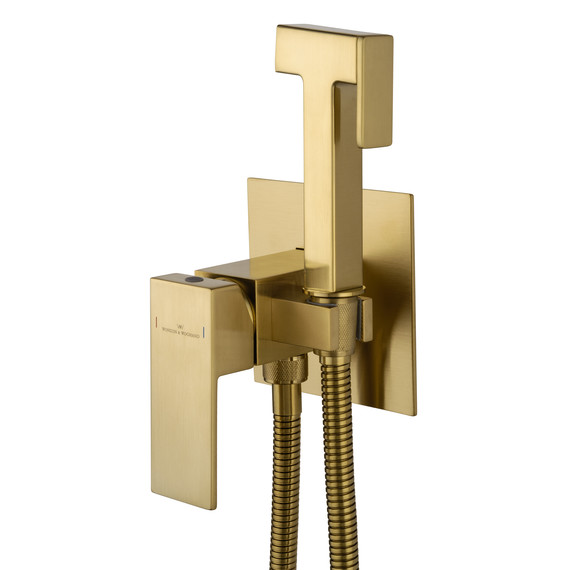 набор для гигиенического душа Wonzon & Woghand Cube WW-88829016-BG (со скрытой частью) золото - фото 3