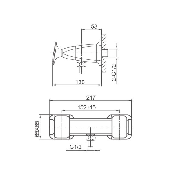 Смесители для душа Wonzon & Woghand Shakespeare WW-654101-DG, золото - фото 6