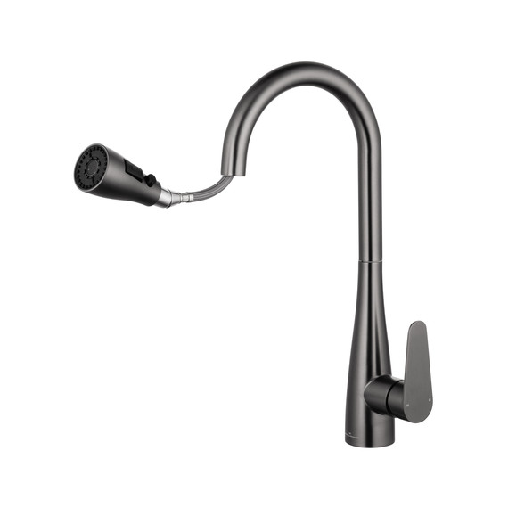 Смесители для кухни Wonzon & Woghand WW-121E201B-BGG, тёмный графит - фото 2