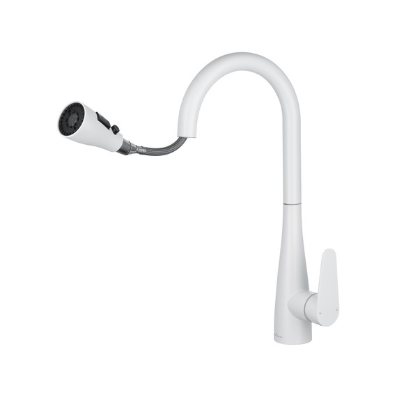 Смесители для кухни Wonzon & Woghand WW-121E201B-MW, белый - фото 3