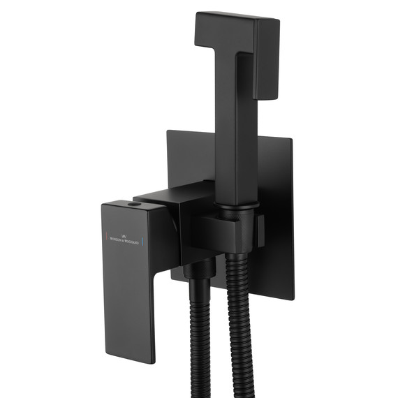 набор для гигиенического душа Wonzon & Woghand Cube WW-88829016-MB (со скрытой частью) чёрный - фото 3