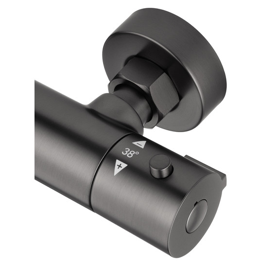 Смесители для душа с термостатом Wonzon & Woghand Inn WW-B2065-A-BGG, тёмный графит - фото 5