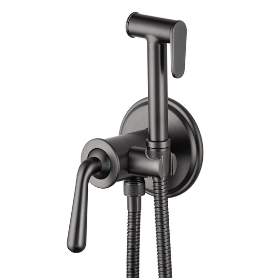 набор для гигиенического душа Wonzon & Woghand Steam WW-88829008-BGM (со скрытой частью) тёмный графит - фото 3