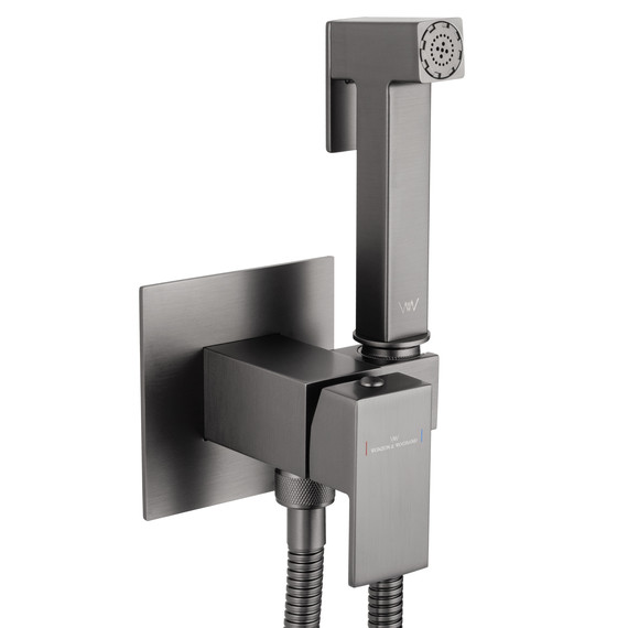 набор для гигиенического душа Wonzon & Woghand WW-88829903-BGM (со скрытой частью) тёмный графит - фото 4