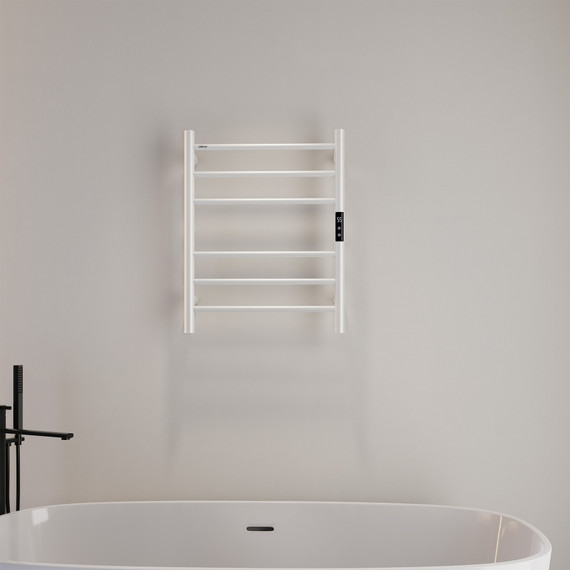 Полотенцесушитель электрический Abber Standard П6 630x500 мм AH4606MW, белый матовый - фото 2