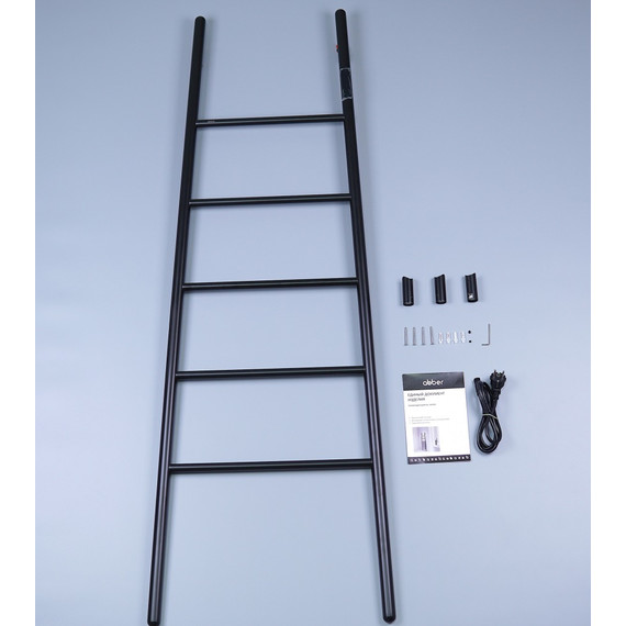 Полотенцесушитель электрический Abber Treppe П5 1520x530 мм AH4705MB, чёрный матовый - фото 3