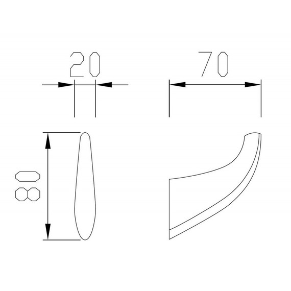 Крючок Abber Nord AA1550NG, цвет никель - фото 3