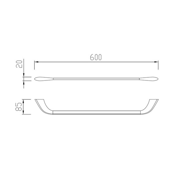 Держатель для полотенец Abber Nord AA1552G, цвет золото матовое - фото 3