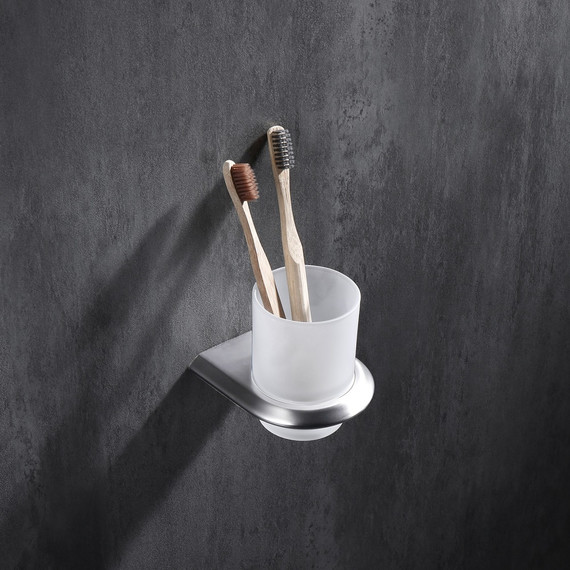 Стакан для зубных щеток Abber Nord AA1556SP, цвет сатин - фото 2