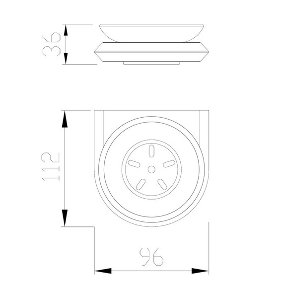 Мыльница Abber Nord AA1558NG, цвет никель - фото 3