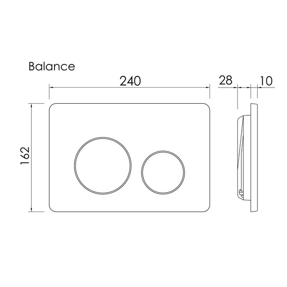 Кнопка смыва Ceramicanova Balance Circle CN12-001BG, брашированное золото - фото 3