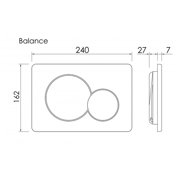 Кнопка смыва Ceramicanova Balance Sphere CN12-003W, белый глянцевый - фото 3