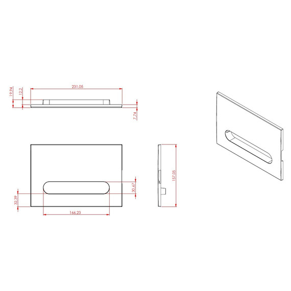 Кнопка смыва Allen Brau Project Color 9.2PR01.PT, петроль - фото 4