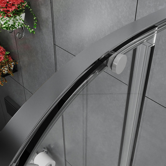 Душевое ограждение Azario SHANGHAI 100x100 см AZ-S43-100-MB-CL, чёрный матовый/прозрачное - фото 6