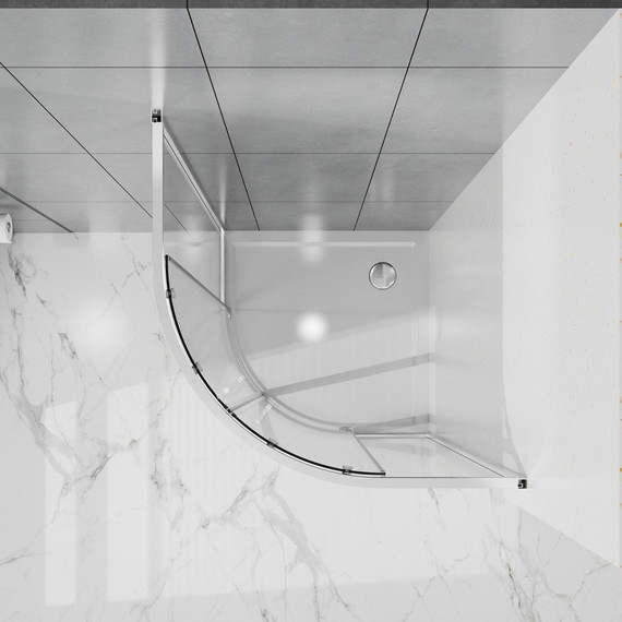 Душевое ограждение Azario SHANGHAI 90x90 см AZ-S43-90-MGR-CL, графит матовый/прозрачное - фото 4