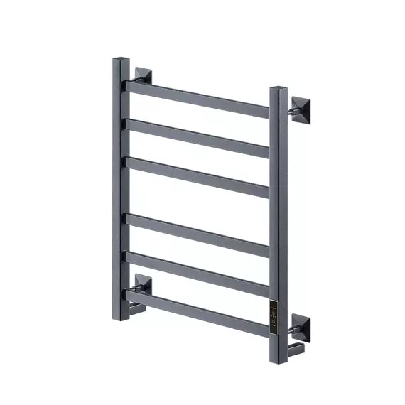 Полотенцесушитель электрический Veconi Barro-A П6 500x600 мм B6050GR-A, графит брашинг - фото 