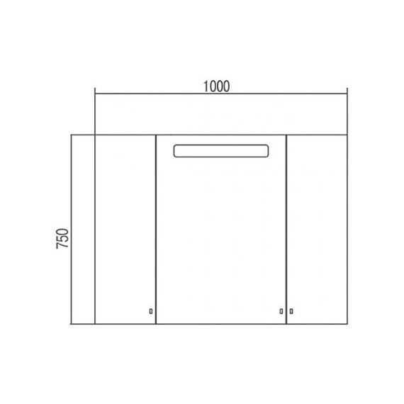 Зеркало-шкаф Акватон Мадрид 100 см 1A111602MA010 - фото 4
