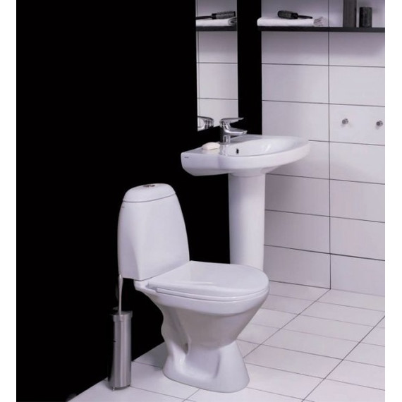 Унитаз-компакт Santek Римини 1.WH50.1.523 с крышкой полипропилен - фото 3