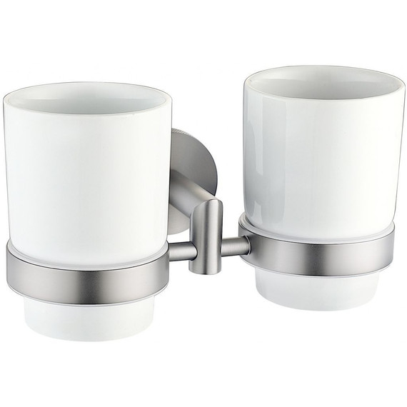 Стакан двойной Allen Brau Priority 6.31003-BN, цвет белый/никель браш - фото 