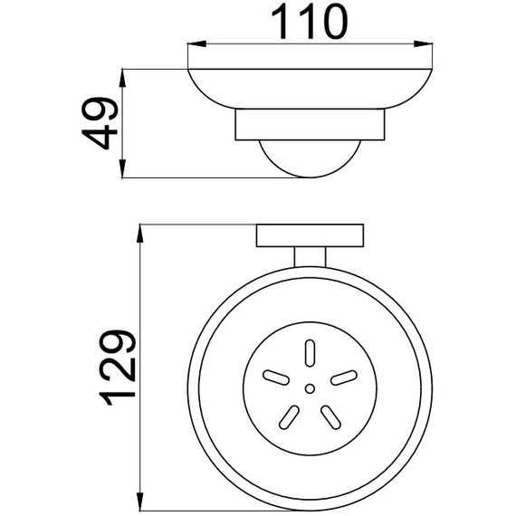 Мыльница Allen Brau Priority 6.31005-00, цвет белый/хром - фото 2
