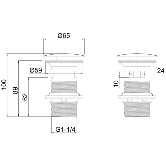 Донный клапан Allen Brau Priority 5.31023-GB, золото - фото 2