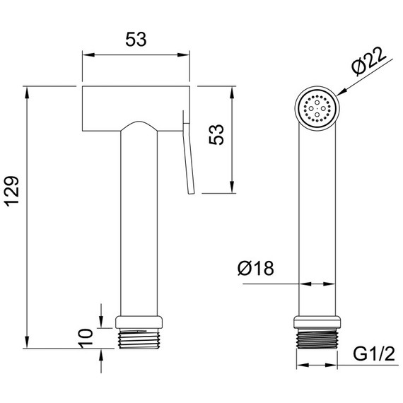 Гигиенический душ Allen Brau Priority 5.31028-BN, никель браш - фото 5