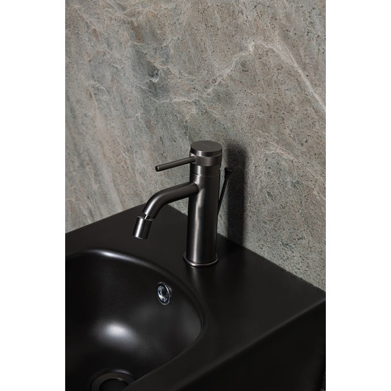 Смеситель для биде Allen Brau Priority 5.31A04-MG (с донным клапаном) графит браш - фото 9