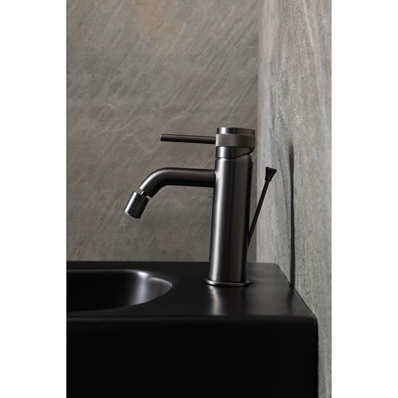 Смеситель для биде Allen Brau Priority 5.31A04-MG (с донным клапаном) графит браш - фото 10