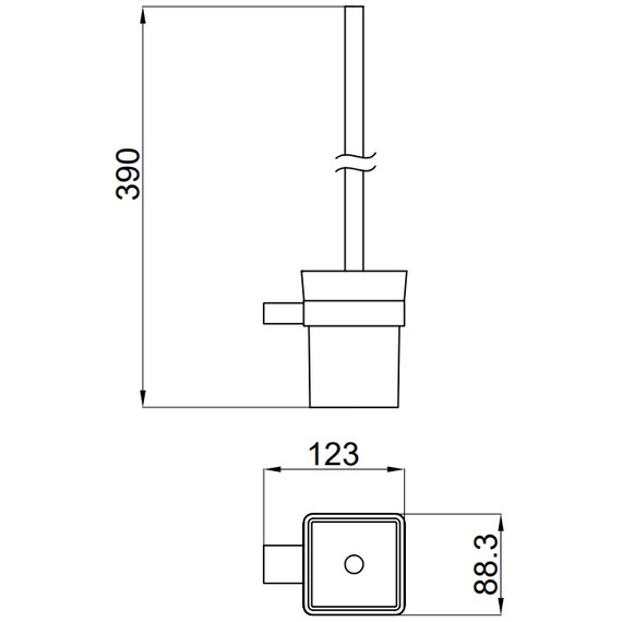 Ершик для унитаза Allen Brau Infinity 6.21008-31, цвет белый/чёрный матовый - фото 4