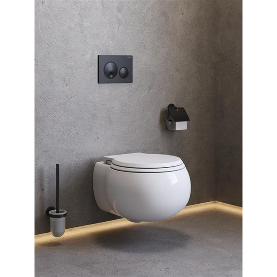 Унитаз подвесной безободковый Cezares Grande-Tor CZR-308-TH-TOR/SC с тонкой крышкой микролифт (система смыва Торнадо) - фото 2