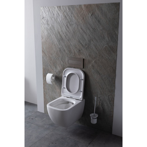 Унитаз подвесной безободковый Allen Brau Infinity 4.21004.20 с крышкой микролифт - фото 16