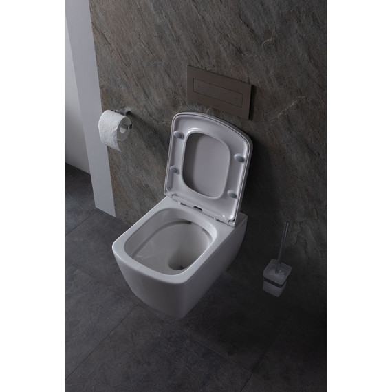 Унитаз подвесной безободковый Allen Brau Liberty 4.33004.20 с крышкой микролифт - фото 20