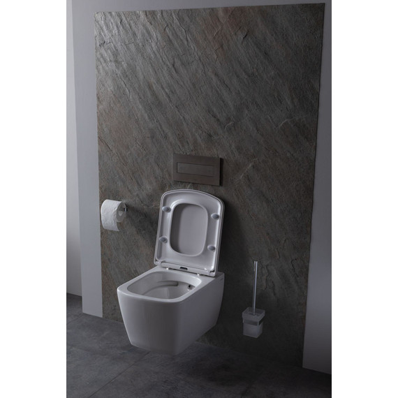 Унитаз подвесной безободковый Allen Brau Liberty 4.33004.20 с крышкой микролифт - фото 24