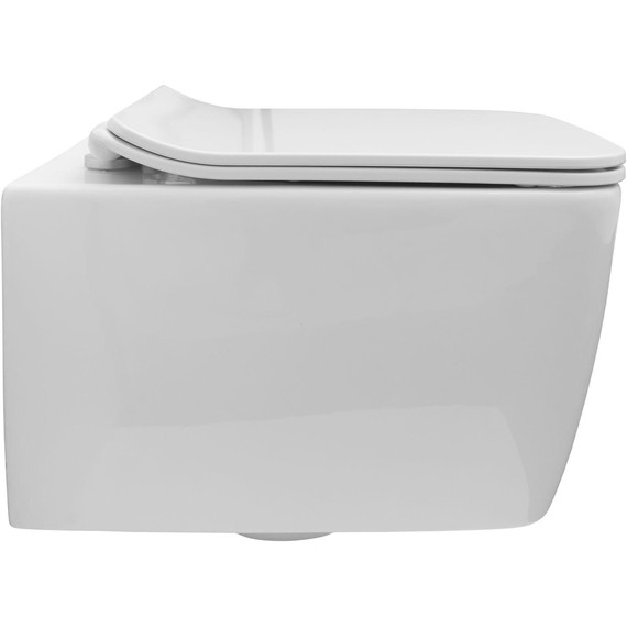 Унитаз подвесной безободковый Allen Brau Liberty 4.33007.20 с тонкой крышкой микролифт - фото 14