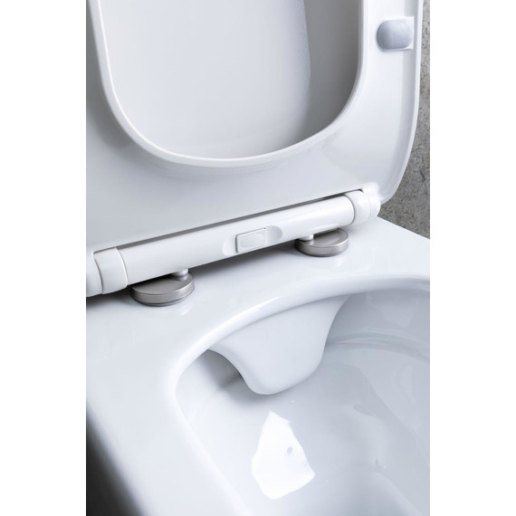 Унитаз подвесной безободковый Allen Brau Liberty 4.33007.20 с тонкой крышкой микролифт - фото 23