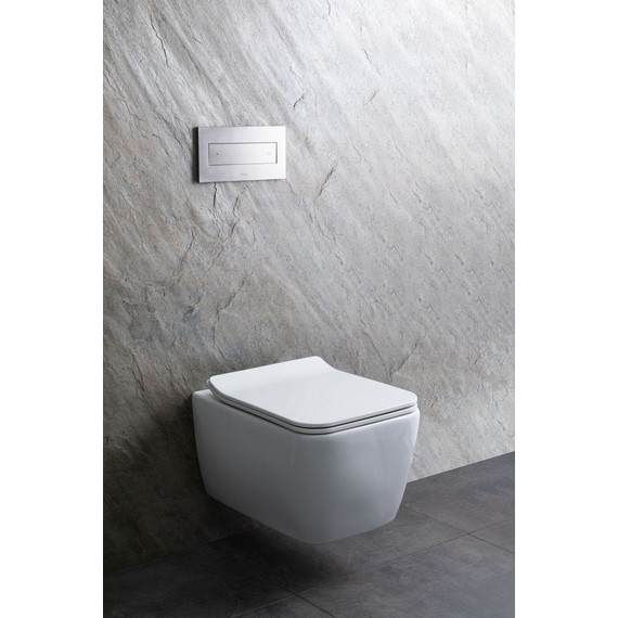 Унитаз подвесной безободковый Allen Brau Liberty 4.33007.20 с тонкой крышкой микролифт - фото 34