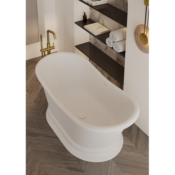 Ванна каменная Allen Brau Solid Stone Krion Classic 171x75 2.35004.21, белый матовый - фото 10