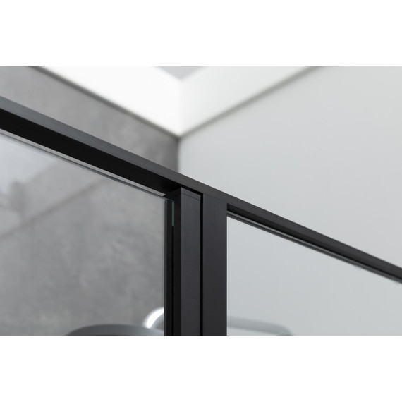 Душевая дверь Allen Brau Priority 160 см 3.31039.BBA (стекло 8 мм) чёрный/прозрачное - фото 11