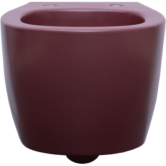 Унитаз приставной безободковый Allen Brau Fantasy 4.11004.BD с тонкой крышкой микролифт, бордо - фото 3