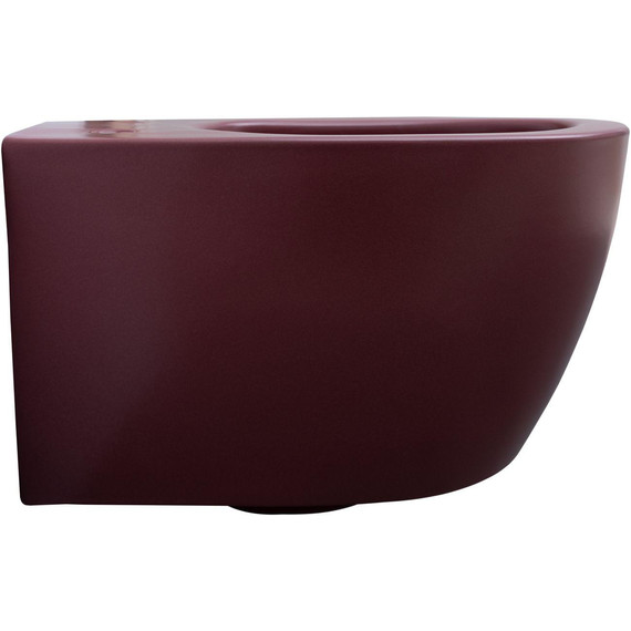 Унитаз приставной безободковый Allen Brau Fantasy 4.11004.BD с тонкой крышкой микролифт, бордо - фото 7