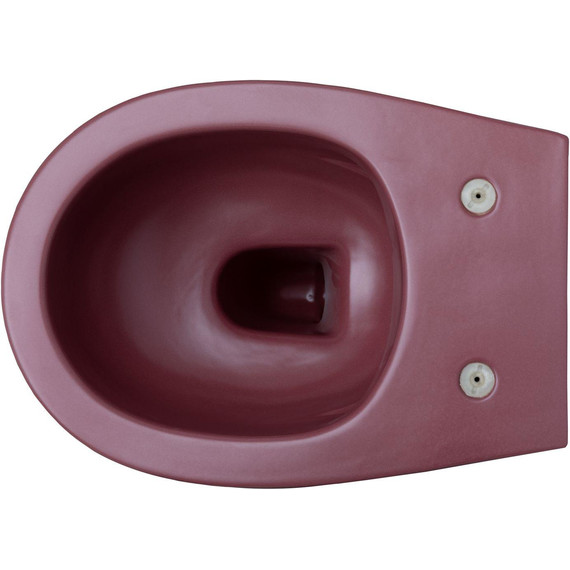 Унитаз приставной безободковый Allen Brau Fantasy 4.11004.BD с тонкой крышкой микролифт, бордо - фото 8