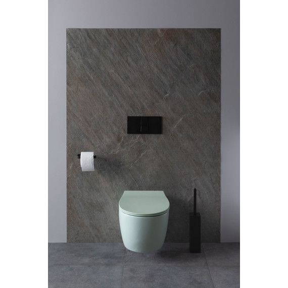 Унитаз подвесной безободковый Allen Brau Fantasy 4.11004.MT с тонкой крышкой микролифт, мятный - фото 13