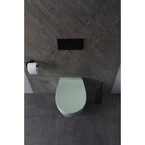 Унитаз подвесной безободковый Allen Brau Fantasy 4.11004.MT с тонкой крышкой микролифт, мятный - фото 19