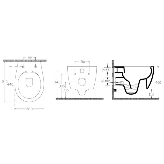 Унитаз подвесной безободковый Allen Brau Fantasy 4.11004.MT с тонкой крышкой микролифт, мятный - фото 28