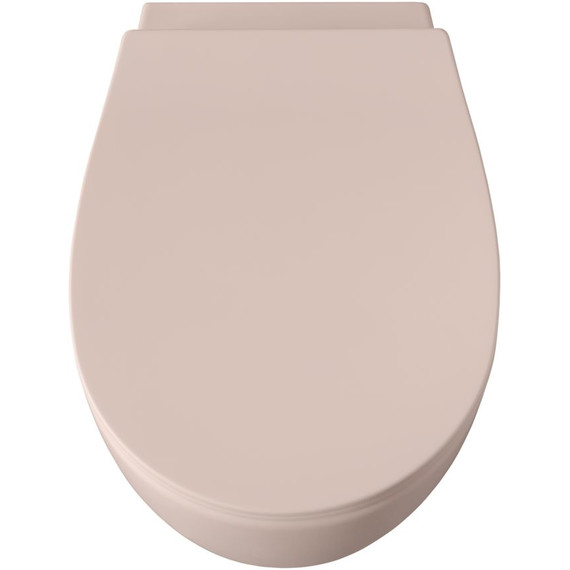 Унитаз приставной безободковый Allen Brau Fantasy 4.11004.SM с тонкой крышкой микролифт, розовый - фото 5