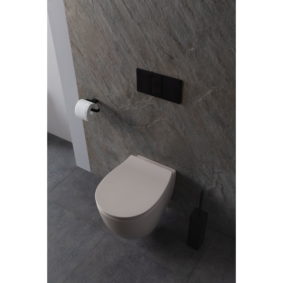 Унитаз приставной безободковый Allen Brau Fantasy 4.11004.IV с тонкой крышкой микролифт, айвори - фото 13