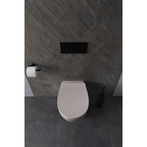 Унитаз приставной безободковый Allen Brau Fantasy 4.11004.IV с тонкой крышкой микролифт, айвори - фото 16