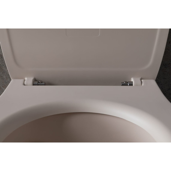 Унитаз приставной безободковый Allen Brau Fantasy 4.11004.IV с тонкой крышкой микролифт, айвори - фото 20
