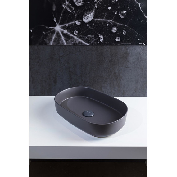 Раковина-чаша Allen Brau Fantasy 55 см 4.11022.AN, антрацит - фото 6