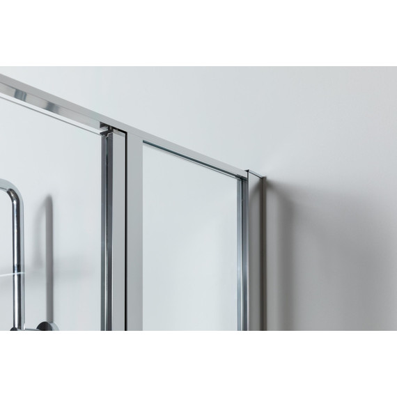 Душевая дверь Allen Brau Priority 140 см 3.31034.00 (стекло 8 мм) серебро браш/прозрачное - фото 5